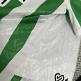 24/25 Real Betis Home Fans Soccer Jersey(胸前FREVER GREEN广告)