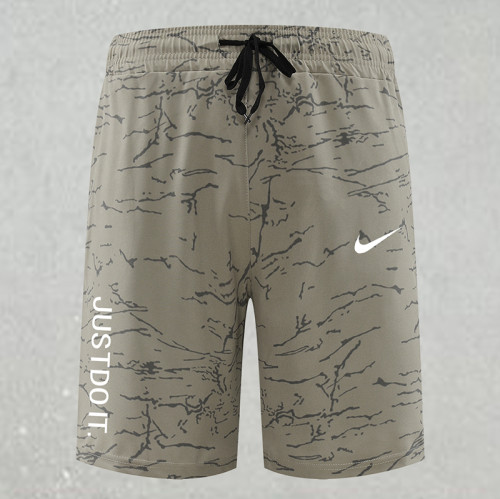 2025 RF-M564 NK khaki Cracked Digital Printed Casual Fitness Shorts#带JUSTDOIT字