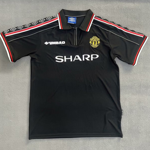 24/25 Man Utd Black Retro Soccer Jersey