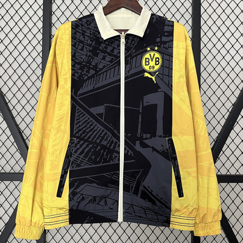 24/25 Dortmund Black & Yellow Double Sided Windbreaker (双面风衣)