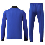 24/25 BAR  Blue Player version Half Pull Tracksuit  (球员版、半拉链)