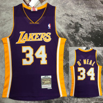 2000 LAKERS O‘NEAL #34 Purple Retro Top Quality Hot Pressing NBA Jersey(V领) 2000 LAKERS O‘NEAL #34 Purple Retro Top Quality Hot Pressing NBA Jersey(V领)