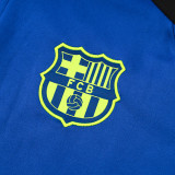 24/25 BAR Blue  Half Pull  Kids Tracksuit  (童装、半拉链)