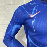 24 /25 CHE Home Long Sleeve Player Version  Soccer Jersey