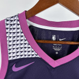 Timberwolves EDWARDS #5 Black Purple Edition Top Quality Hot Pressing NBA Jersey