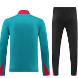 24/25  LIV Sky Blue  Player version Half Pull Tracksuit  (球员版、半拉链)