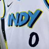 24/25 Indiana Pacers HALIBURTON #0 City Editiao Top Quality Hot Pressing NBA Jersey