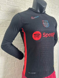 24/25 BAR  Away  Long Sleeve Player Version Soccer Jersey(长袖)