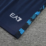 24/25 Napoli Black Blue Tank top and shorts suit
