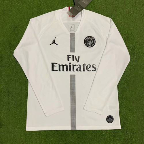 2018/2019 PSG Paris Jordan White Long Sleeve Retro Soccer Jersey (长袖)