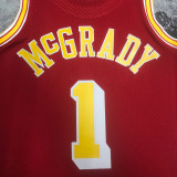 04/05 ROCKRTS McGRADY #1 Red Retro Top Quality Hot Pressing NBA Jersey