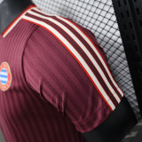 25 /26 Bayern Retro Edition Red Player Version Soccer Jersey