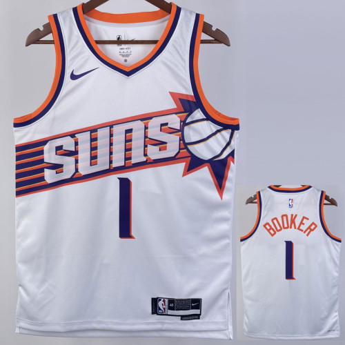 23/24 SUNS BOOKER #1 White Top Quality Hot Pressing NBA Jersey