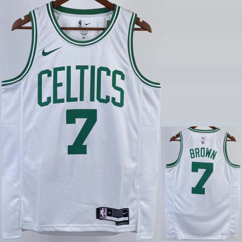 22/23 CELTICS BROWN #7 White Top Quality Hot Pressing NBA Jersey
