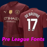 24/25 Man City Third  Player Version Soccer Jersey(Sky Blue Long pants)
