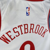 24/25 Clippers WESTBROOK #0 White City Edition Home Top Quality Hot Pressing NBA Jersey