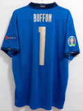 2000 Italy Home Blue Retro Soccer Jersey