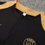 24/25 PSG Black Kids Half Pull Tracksuit  (半拉链)(儿童）