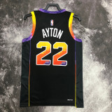 22/23 SUNS AYTON #22 Black Top Quality Hot Pressing NBA Jersey (Trapeze Edition)