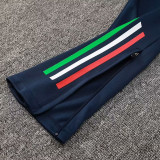 24/25 Italy Sapphire Blue Kids Half Pull Tracksuit  (半拉链、童装)
