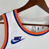 75th Anniversary KNICKS BRUNSON  # 11White Heat Pressed Retro NBA Jersey