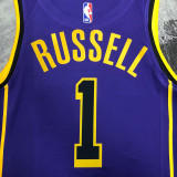 22/23 LAKERS RUSSELL #1 Purple Top Quality Hot Pressing NBA Jersey (Trapeze Edition)