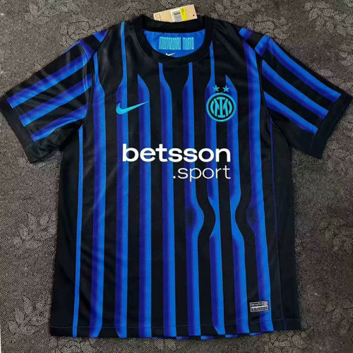 25/26  INT Blue Special Edition  Fans Soccer Jersey(广告版）