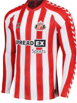 24/25 Sunderland Home Long sleeve Fans Soccer Jersey