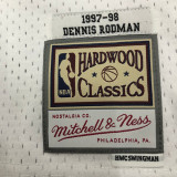 1998 BULLS RODMAN #91 White Retro Top Quality Hot Pressing NBA Jersey