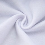 24/25 Germany White Hooded  Half Pull Tracksuit(Add Fluff)  (半拉链、加绒F595)