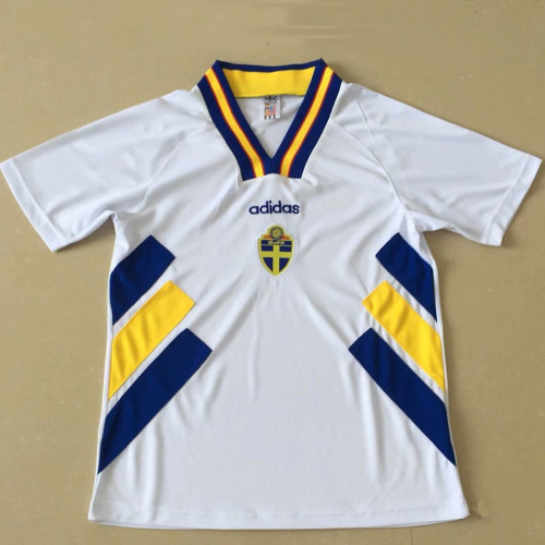 94/96 Sweden White Retro Soccer Jersey