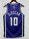 24/25 Kings DeROZAN #10  Purple Top Quality Hot Pressing Retro NBA Jersey