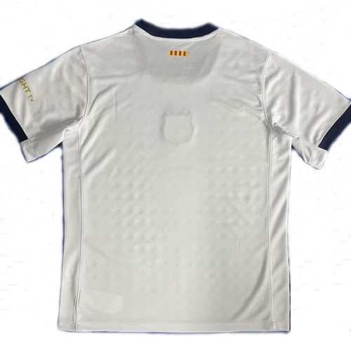 25/26 BAR White  Fans Soccer Jersey(黄胸花）