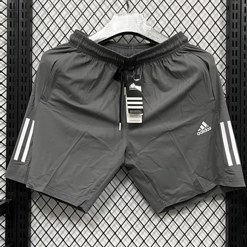 2025 DF2062 AD Grey Casual shorts (灰、裤侧带两白杠）
