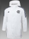 24/25 Flamengo White Hooded Cotton Coat (黑标)帽棉衣