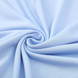 25/26  RMA  White Blue (Yellow Sleeves) Polo Collar Pants Set