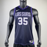 2017/18 SUNS DURANT #35 Royal Blue City Edition Top Quality Hot Pressing NBA Jersey