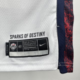 2024 Olympic Game USA  JAMES # 6 White Basketball Jersey