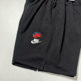 24/25 NK Black Cotton shorts(002、前彩色标、全棉)