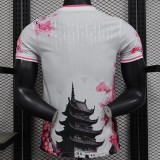 24/25 Japan Black Dragon White Pink Edition Player Version Soccer Jersey