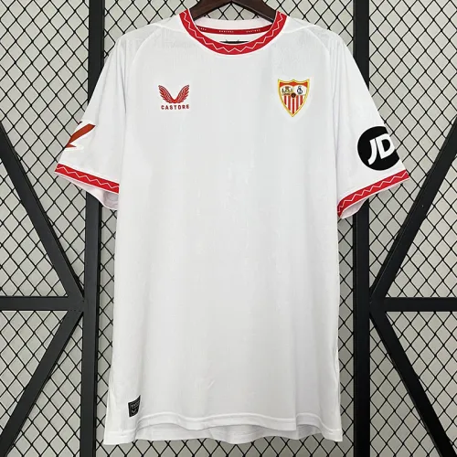 24/25 Sevilla Home Fans Soccer Jersey