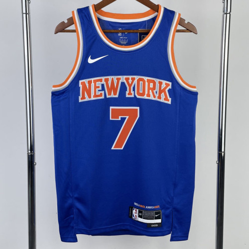 22/23 KNICKS ANTHONY #7 Blue Top Quality Hot Pressing NBA Jersey