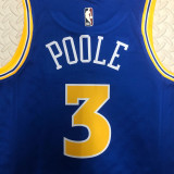22/23 WARRIORS POOLE #3 Blue Top Quality Hot Pressing NBA Jersey (Retro Logo)