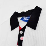 1998 England Home Long Sleeve Retro Soccer Jersey(长袖）
