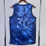 22/23 WARRIORS CURRY #30 Blue Glory Edition Top Quality Hot Pressing NBA Jersey (V领) 荣耀版