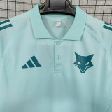 25/26 Cruzeiro Light Green Polo Training shirts（翻领）