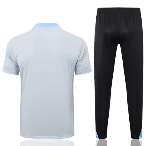 24/25 TOT White Grey Polo Collar Pants Set(C1116)