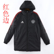 22/23 Man Utd Black Hooded Cotton Coat Red Edge (红色边) 棉衣