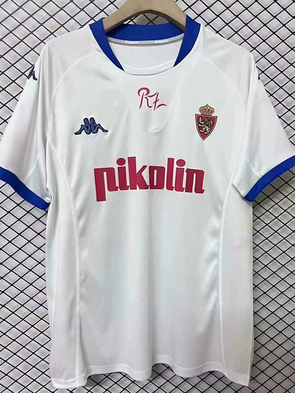 2001/2002  Zaragoza Home  Retro  Soccer Jersey