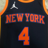 22/23 KNICKS ROSE #4 Black Top Quality Hot Pressing NBA Jersey (Trapeze Edition) 飞人版
